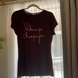 Ted Baker Wake me for champagne shirt. Plum/magenta size 2